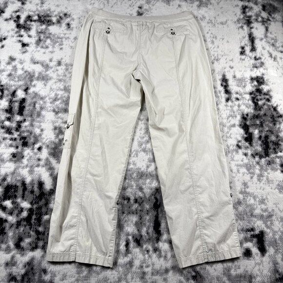 Chicos Pants Womens‎ Size 34x28 Light Beige Cargo Double Button Comfort - Picture 2 of 14